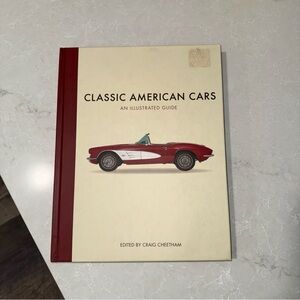 Classic American Cars Illustrated Guide Book - Red and White